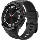 SPIGEN Husa pentru Samsung Galaxy Watch6 Classic 43mm + Curea - Spigen Rugged Armor Pro - Black