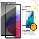 WZK Folie de protectie Ecran Privacy WZK AntiSpy pentru Samsung Galaxy A53 5G A536, Sticla Securizata, Full Glue