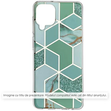Husa Husa pentru iPhone 15 Plus - Techsuit Marble Series - Green Hex