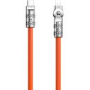 Dudao Angled cable USB-C - Lightning 30W 1m rotation 180° Dudao - orange