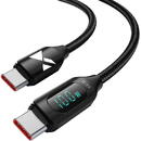 Wozinsky Wozinsky WUCCC2 USB C - USB C Cable with PD Display 100W 2m - Black