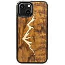 Bewood Wooden case for iPhone 13 Mini Bewood Imbuia Mountains