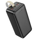 Hoco Hoco - Power Bank Smart (J111C) - 2x USB, Type-C, Micro-USB, PD30W, with LED for Battery Check and Lanyard, 40000mAh - Black