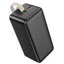 Hoco - Power Bank Smart (J111D) - 2x USB, Type-C, Micro-USB, PD30W, with LED for Battery Check and Lanyard, 50000mAh - Black