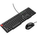 Hoco Keyboard and Mouse Set (GM16) - English Version, 1200 DPI - Black