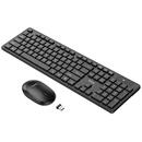 Hoco Wireless Keyboard and Mouse Set (GM17) -  English Version, 800/1200/1600 DPI - Black