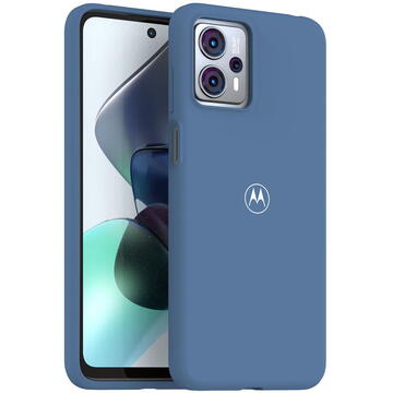 Husa Motorola Premium Soft Case pentru Moto G23 Albastru