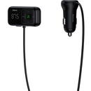 Wireless Bluetooth FM transmitter with charger Baseus S-16 (Overseas edition) - black