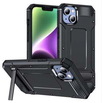 Husa Husa pentru iPhone 14 Plus - Techsuit Hybrid Armor Kickstand - Black