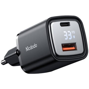 Incarcator de retea Charger McDodo CH-1701 33W with display (black)