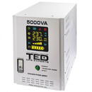 Ted Electric UPS 5000VA/3500W runtime extins utilizeaza doi acumulatori (neinclusi) pentru CENTRALE TERMICE TED001689