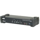 Aten CS1924M-AT-G CS1924M 4-Port USB3.0 4K DisplayPort KVMP Switch with Built-in MST Hub