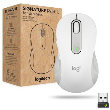Mouse Logitech M650 For Business - OFF-WHITE