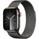 Apple Watch Series 9 GPS + Cellular 45mm Graphite Stainless Steel Case with Milanese Loop Graphite