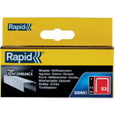 RAPID Rapid 11860425 set de 2500 de capse din sarma fina galvanizata No. 53, 14 mm