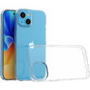 Hurtel iPhone 15 case from the Ultra Clear series in transparent color