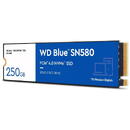 Western Digital HDSSD M.2 250 GB WD Blue SN580 NVMe, Sciere  2000 MB/s