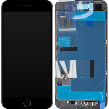 Piese si componente Display cu Touchscreen Apple iPhone 8 Plus, cu Rama, Negru, Service Pack 661-09032