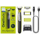 QP2834/20 OneBlade 360 Shaver, Face and Body, Black/Green
