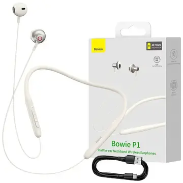 Casti wireless Baseus Bowie P1, Bluetooth 5.2 Bej