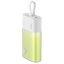 Baterie externa Baseus Popsicle 5200 mAh, 20W, cablu Lightning incorporat, pentru Apple iPhone Verde