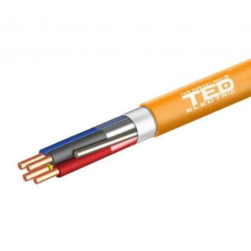 Ted Electric Cablu incendiu JE - H (ST) H E30/E90 2 X 2 X 0,8 portocaliu rola 500ml TED002471 BBB
