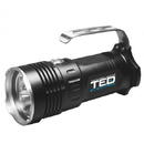 Ted Electric Lanterna cu acumulator litiu L18650x4 metal 3 LED incarcare microUSB HL-L2-03 TED003751