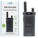 Statie radio portabila PNI PMR R60 446MHz, 0.5W, Scan, blocare taste, SOS, Monitor, acumulator 1200mAh