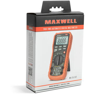 Maxwell Multimetru digital cu masurare automata + măsurare tranzistor