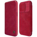 Nillkin Husa pentru iPhone 15 Pro - Nillkin QIN Pro Leather Case - Red