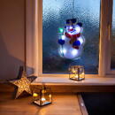 Generic Decor fereastra LED PVC - om de zăpadă - 26 x 17 cm - 3 x AAA