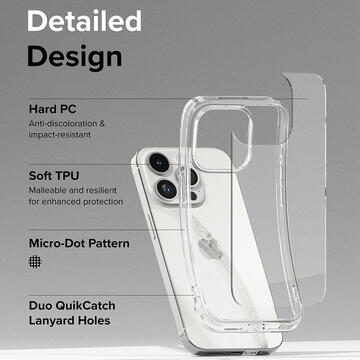 Husa Husa pentru iPhone 15 Pro - Ringke Fusion - Clear