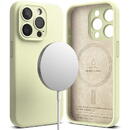 Ringke Husa pentru iPhone 15 Pro - Ringke Silicone Magnetic - Sunny Lime