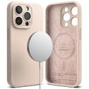 Ringke Husa pentru iPhone 15 Pro Max - Ringke Silicone Magnetic - Pink Sand