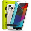 Ringke Folie pentru iPhone 15 - Ringke Cover Display Tempered Glass - Black