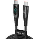Toocki Toocki Charging Cable USB C-C, 1m, PD 100W (Black)