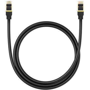 Baseus Network cable cat.8 Ethernet RJ45, 40Gbps, 1m (black)