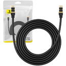 Network cable cat.8 Ethernet RJ45, 40Gbps, 3m (black)