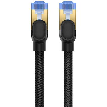 Baseus Braided network cable cat.7 Ethernet RJ45, 10Gbps, 5m (black)