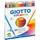Creioane colorate 24 culori/cutie, GIOTTO Stilnovo