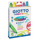 Giotto Carioca super lavabila, varf 7.5mm, 6 culori fluorescente/cutie, GIOTTO Turbo Giant Fluo