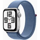 Apple Watch SE GPS 40mm Silver Aluminium Case with Sport Loop Winter Blue