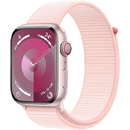 Apple Watch Series 9 LTE 45mm Pink Aluminium Case with Sport Loop Light Pink
