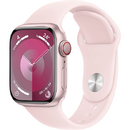 Apple Watch Series 9 LTE 41mm Pink Aluminium Case with Sport Band S/M Light Pink