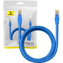 Baseus Round Cable Ethernet RJ45, Cat.6, 2m (blue)