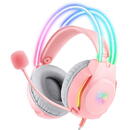 Casti Gaming headphones  X26 Pink