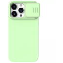 Husa pentru iPhone 15 Pro Max - Nillkin CamShield Silky MagSafe Silicone - Mint Green