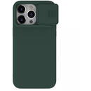Nillkin Husa pentru iPhone 15 Pro - Nillkin CamShield Silky MagSafe Silicone - Foggy Green