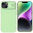 Nillkin Husa pentru iPhone 15 - Nillkin CamShield Silky MagSafe Silicone - Mint Green