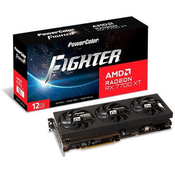 Placa video PowerColor PW Fighter AMD Radeon RX 7700 XT 12GB